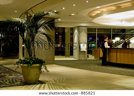 4-star hotel lobby Royalty-Free Stock Photo #885821