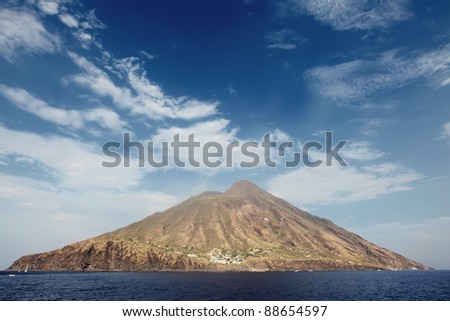 Stromboli volcano in Italy