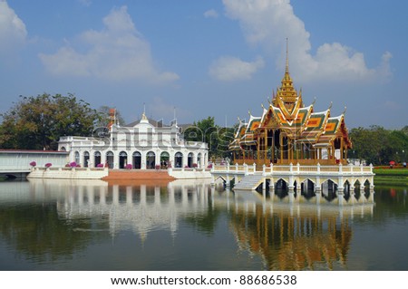 Bang Pa-In Palace in Thailand Royalty-Free Stock Photo #88686538