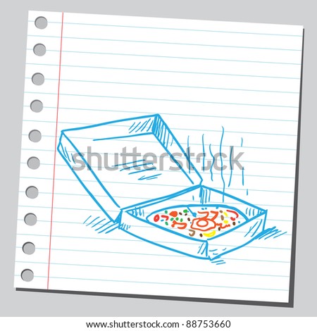 Pizza box sketch