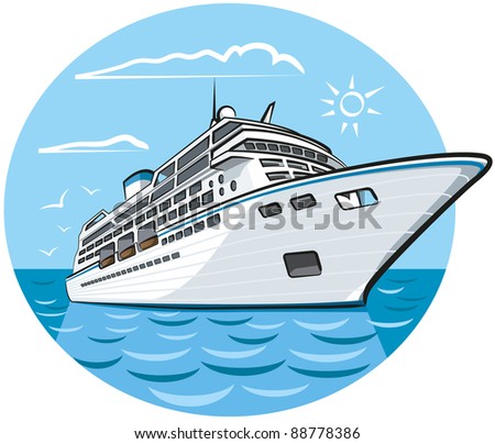 luxury cruise ship Royalty-Free Stock Photo #88778386