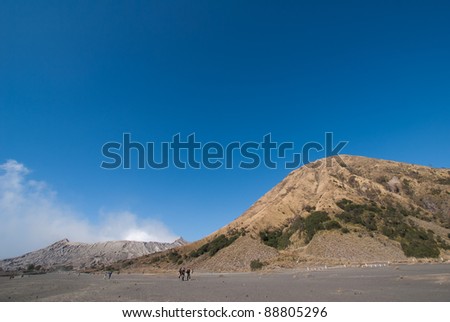 Mountain Bromo and Mountain Batok Volcano, East Java, Indonesia