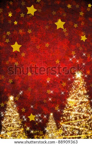 red grunge christmas background