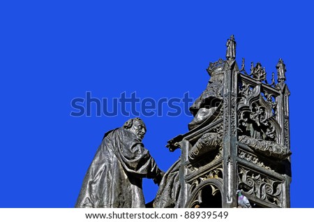 sculpture of Christopher Columbus