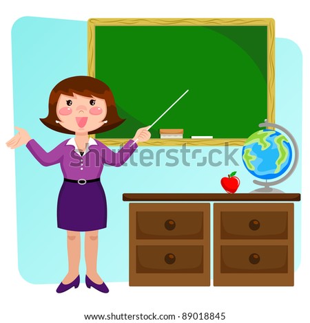 teacher in a classroom