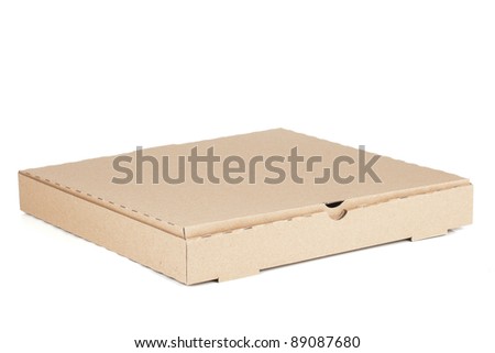 two empty pizza boxes