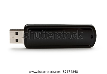Usb flash drive on the white background Royalty-Free Stock Photo #89174848