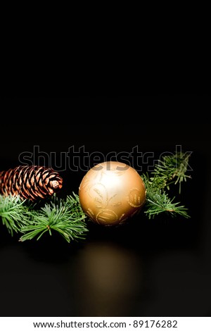 Christmas decoration. with dark background
