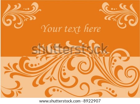 floral pattern with a place for text