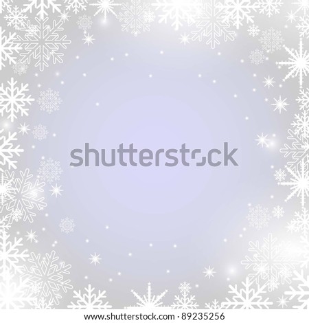 Christmas snowflakes background. Jpeg version