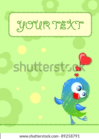 Lovely birds, card for your design