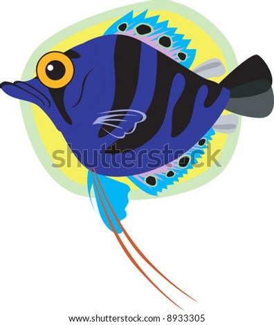 Illustration of a pet fish 	