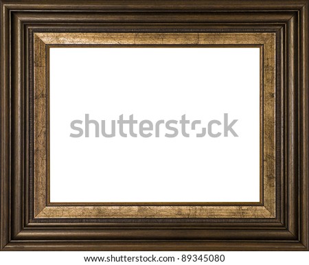 Vintage frame isolated on white
