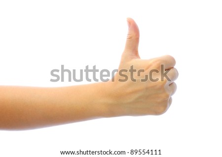 Hand like concept isolated on white background Royalty-Free Stock Photo #89554111