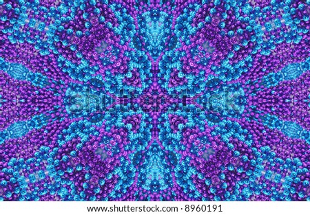 Purple and Blue Abstract Beaded Background