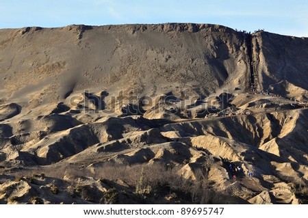 Bromo volcano with sand dune, Java, Indonesia