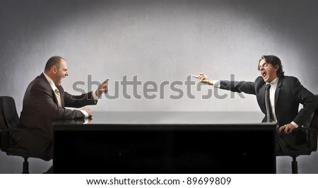 Two businessmen quarreling Royalty-Free Stock Photo #89699809