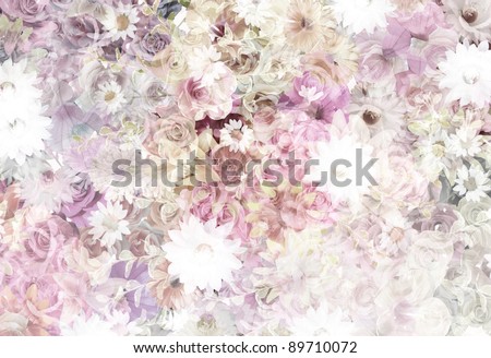 floral pattern (dried color)