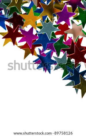 The abstract colorful christmas lights as background