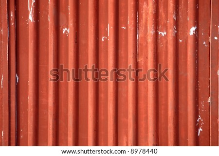 Red steel shutter