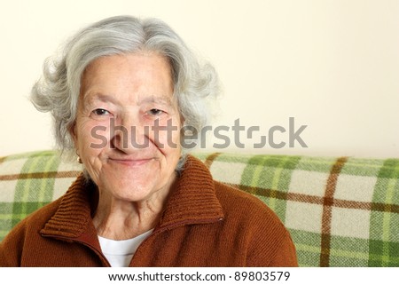 Portrait of a happy senior woman