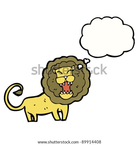 lion with thought bubble