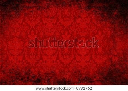 Grungy red velvet antique wallpaper