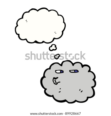 gray raincloud cartoon