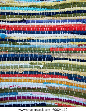 handmade carpet closeup, colorful background