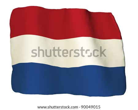 Netherlands flag of clay