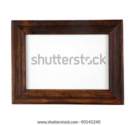 retro dark wood photo  frame