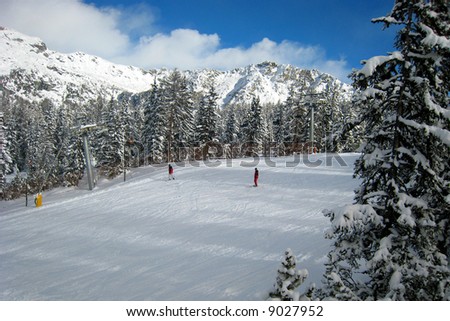 the ski area