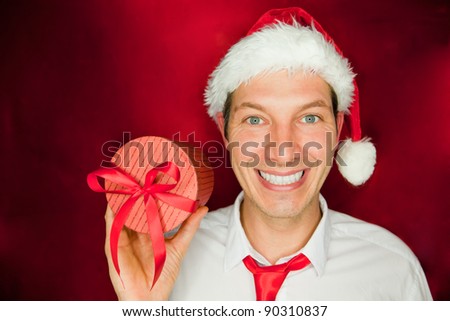 friendly christmas man