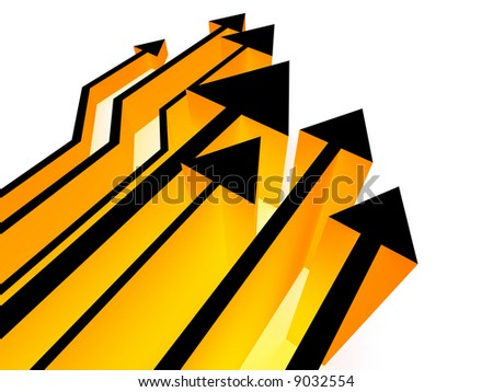 Arrows competition Royalty-Free Stock Photo #9032554