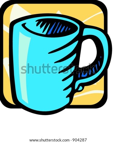 Kitchen cup.Vector illustration