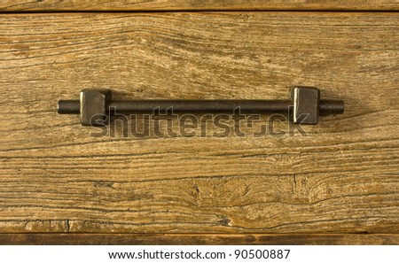 Old rustic drawer handle