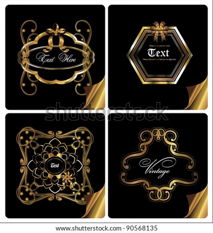 gold elegance card design