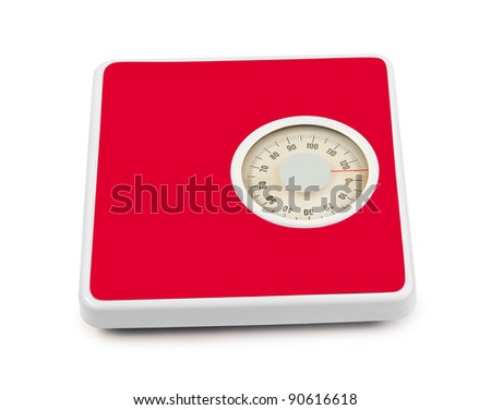 Weight scale - isolated on white background