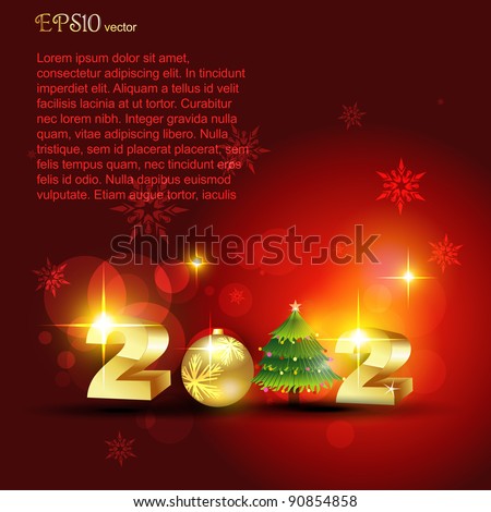 golden happy new year artistic background
