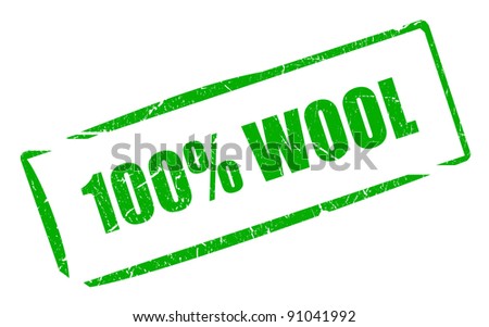 100 wool stamp