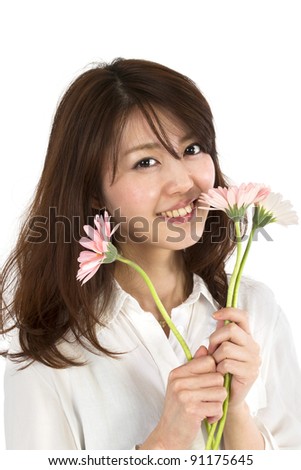 Young beauty woman. Portrait of asian woman.