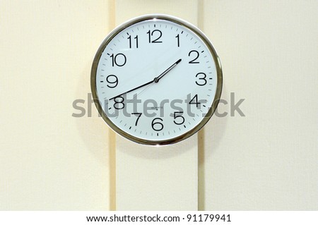 Black wall clock