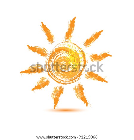 hand drawn sun