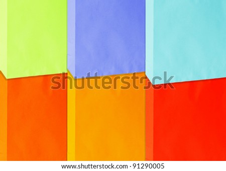 painting wall with six attractive colors.