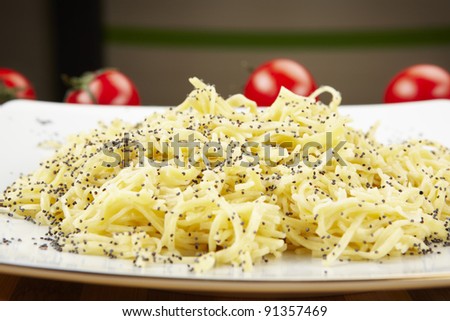 Poppy seed pasta