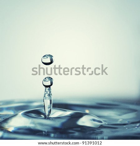 Fresh liquid concept from water drop photo