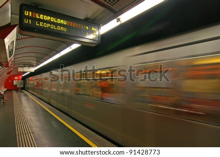 Train rushing by