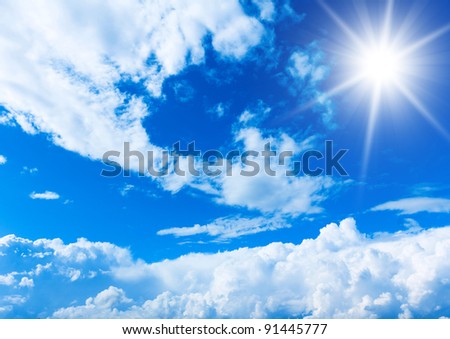 White Clouds Rays