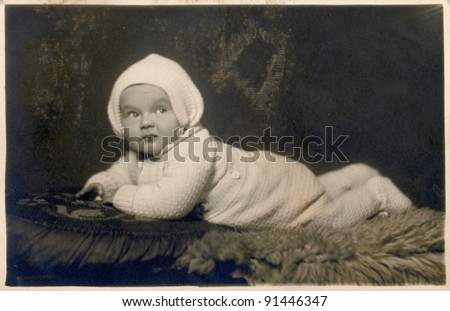 baby - photo scan - about 1930