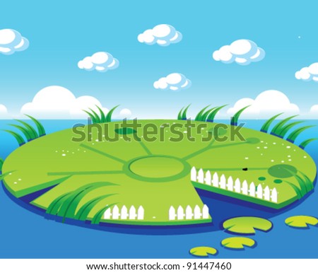 Pond background